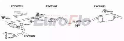 Система выпуска ОГ EuroFlo VWCAR25D 6018A